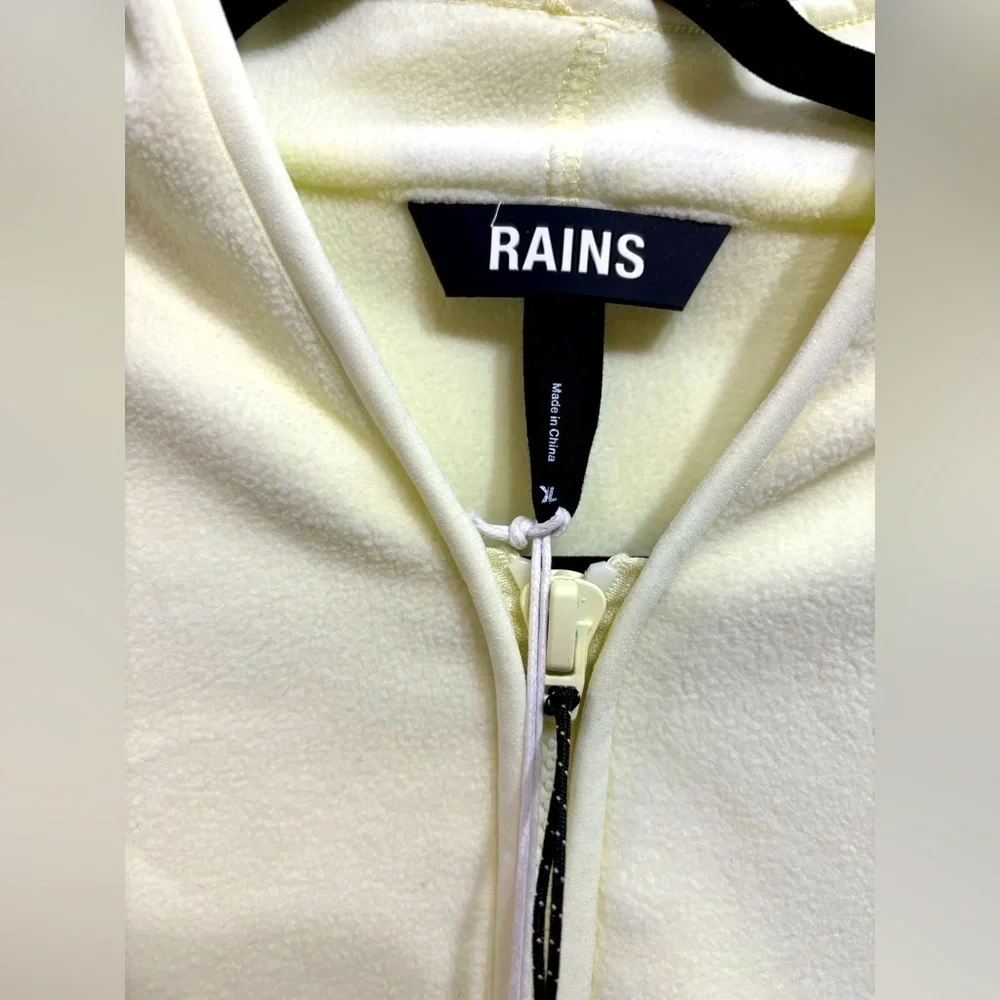 RAINS Half-Zip Sweater in straw color NWT Size XL